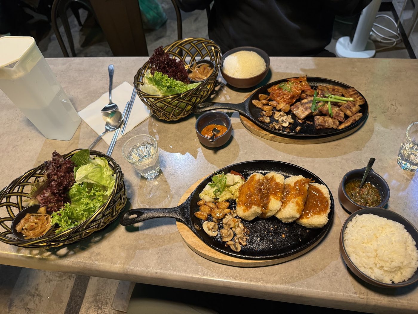 A real customer photograph from the restaurant